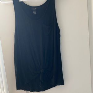 Black Rue 21 Tank Top w Tie Bottom